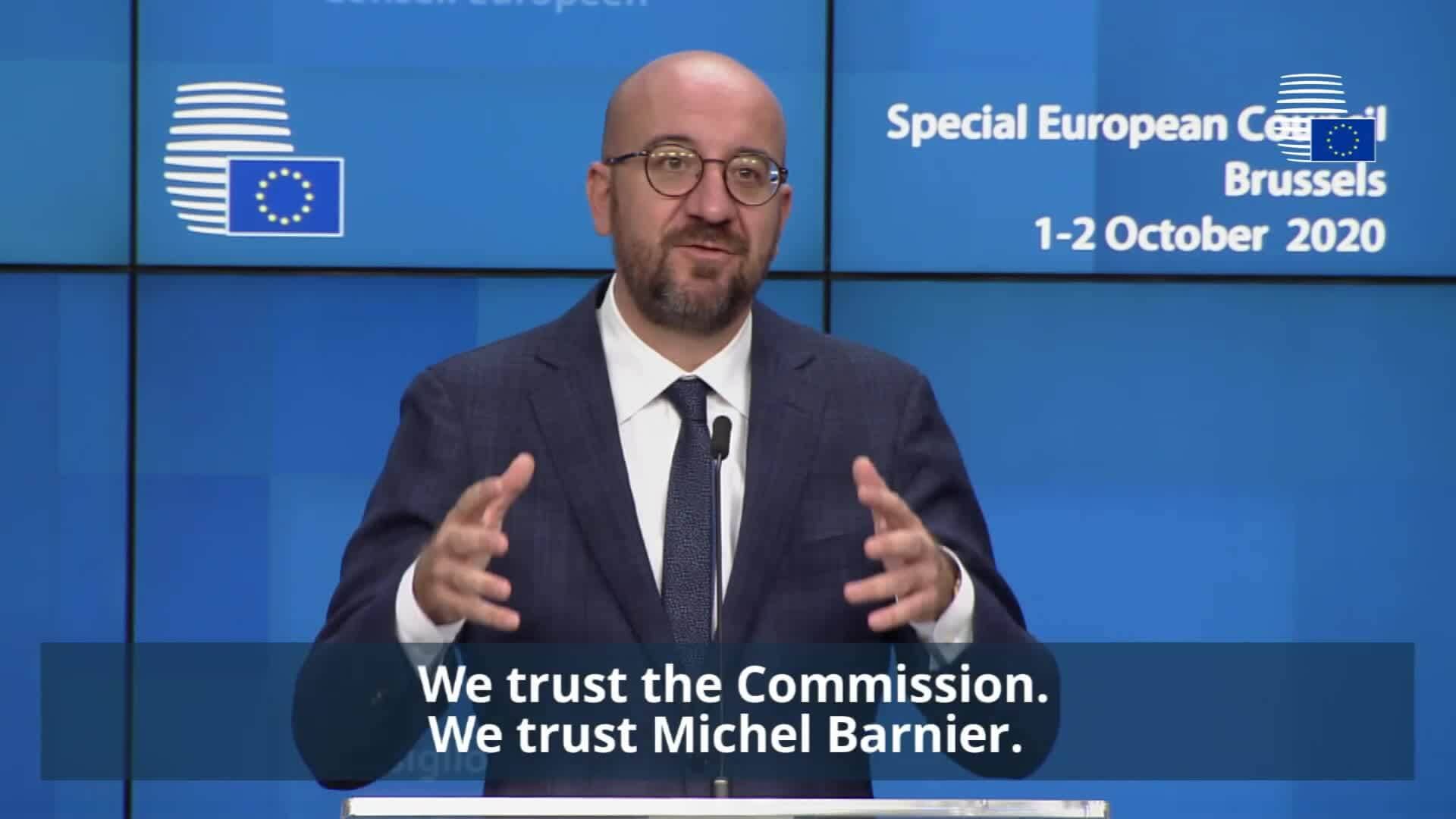 Extract from remarks by Charles Michel, President of the European Council, at the press conference following the Special European Council